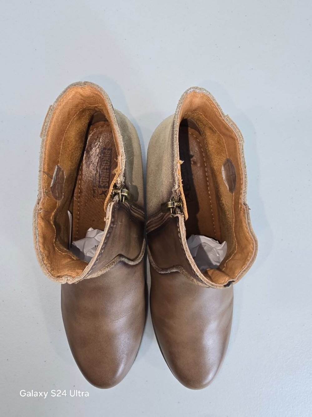 Pikolinos Rotterdam 902 water resistant ankle brown leather booties size 9 - Picture 6 of 10